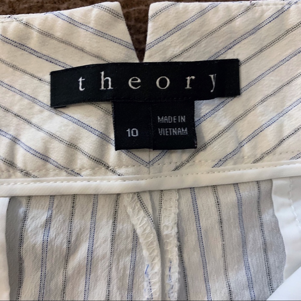 Theory Linen Blend Shorts - image 8